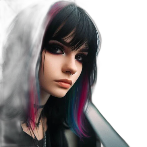 face, jacket, photorealistic, fantasy art transparent PNG cut-out