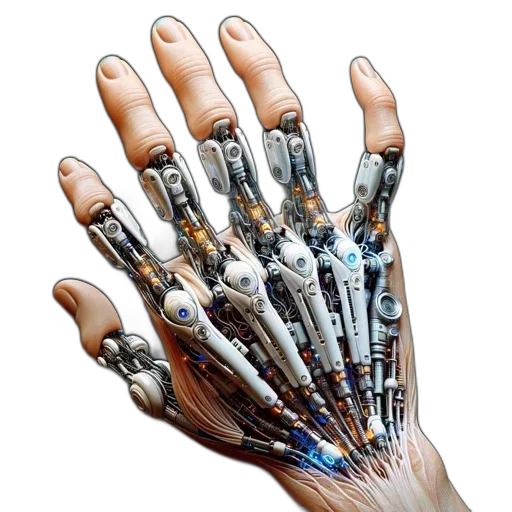robot, jewelry, weapon, cyberpunk transparent PNG cut-out