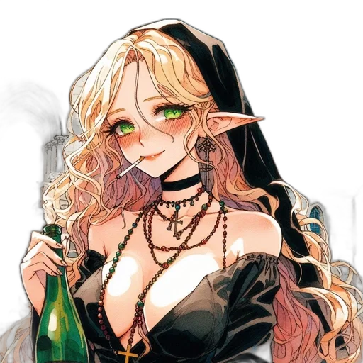 dress, staff, dragon, mask transparent PNG cut-out
