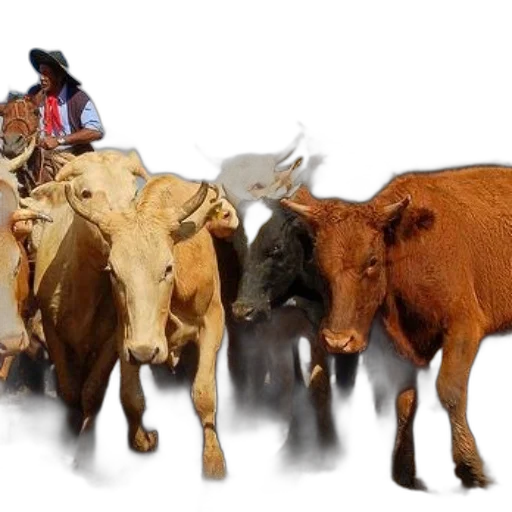 animal, man, horseback, herds transparent PNG cut-out