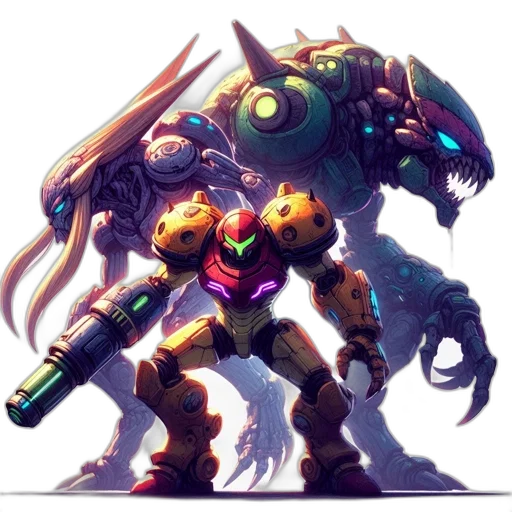 robot, weapon, creature, dragon transparent PNG cut-out