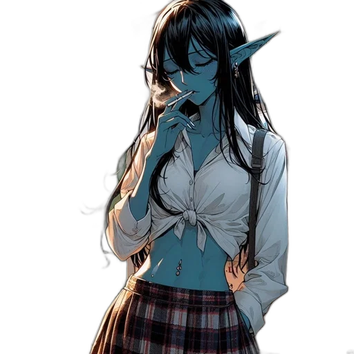 staff, creature, dress, jacket transparent PNG cut-out