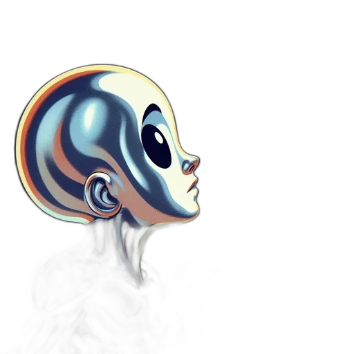robot, mask, face, creature transparent PNG cut-out