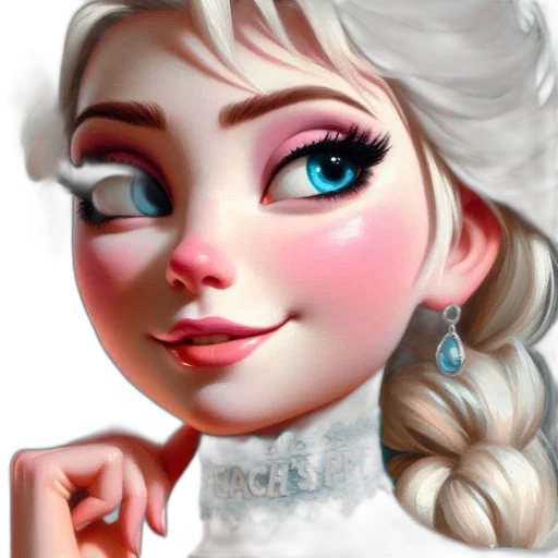 face, fantasy art, photorealistic, 3d render transparent PNG cut-out