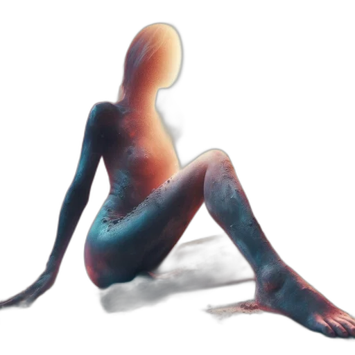 creature, robot, dress, hair transparent PNG cut-out
