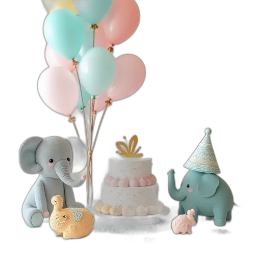 3d render, pastel, earth tones, little transparent PNG cut-out