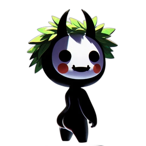 creature, staff, mask, flower transparent PNG cut-out