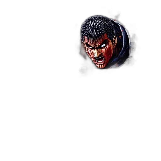face, mask, weapon, creature transparent PNG cut-out