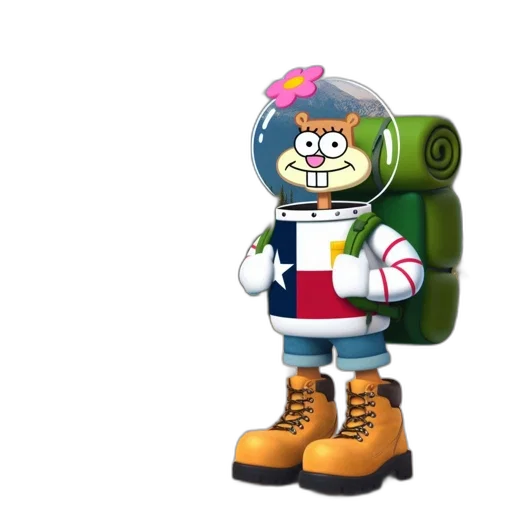 robot, jacket, staff, 3d render transparent PNG cut-out