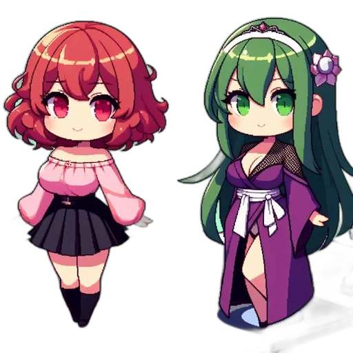 pixel art, anime, concept art, fantasy art transparent PNG cut-out