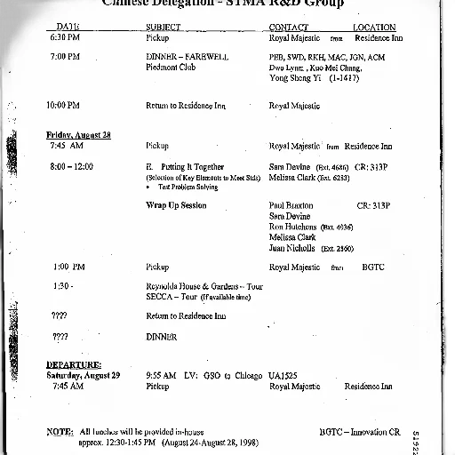 schedule, chinese, delegation, stma transparent PNG cut-out