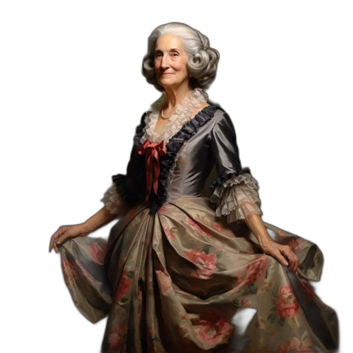 dress, crown, jewelry, staff transparent PNG cut-out