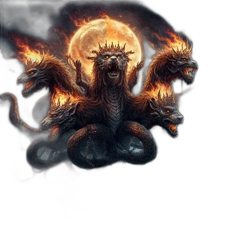dragon, creature, animal, staff transparent PNG cut-out