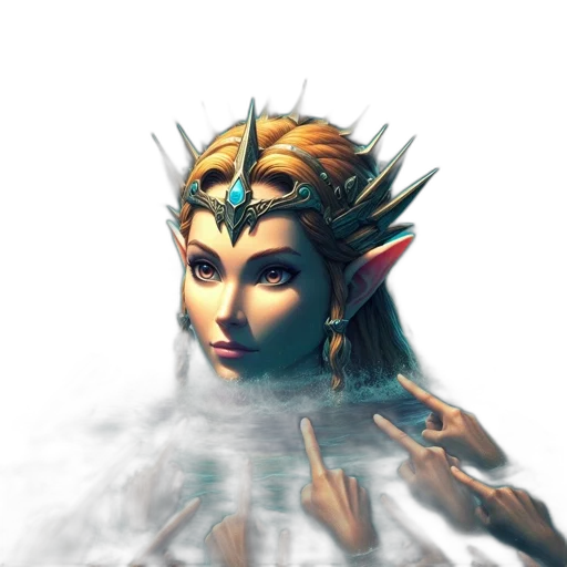 mask, face, crown, staff transparent PNG cut-out