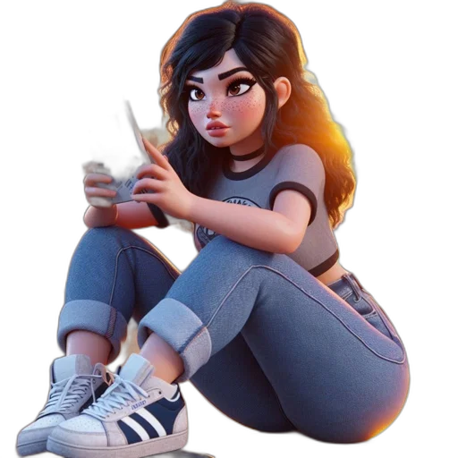 face, jacket, weapon, shoes transparent PNG cut-out