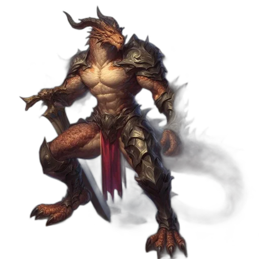 dragon, creature, staff, animal transparent PNG cut-out
