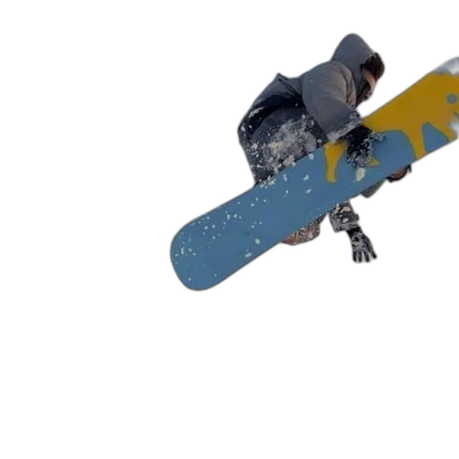 robot, weapon, 3d render, snowboarder transparent PNG cut-out