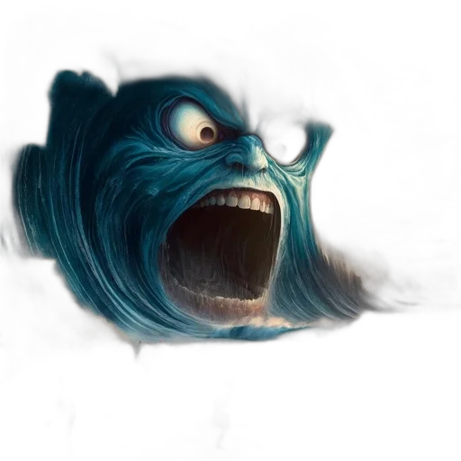 creature, mask, face, hair transparent PNG cut-out