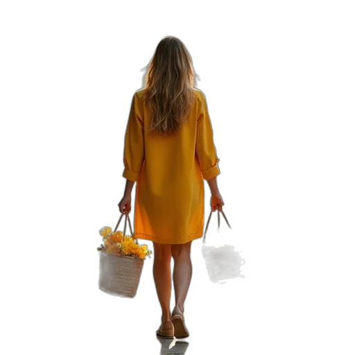 dress, jacket, staff, umbrella transparent PNG cut-out