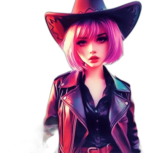 jacket, hat, face, concept art transparent PNG cut-out