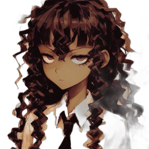hair, crown, staff, face transparent PNG cut-out