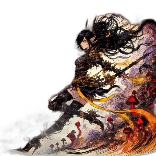 dragon, sword, weapon, fantasy art transparent PNG cut-out