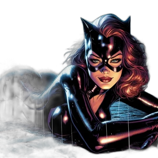comic book art, concept art, fantasy art, rainy transparent PNG cut-out