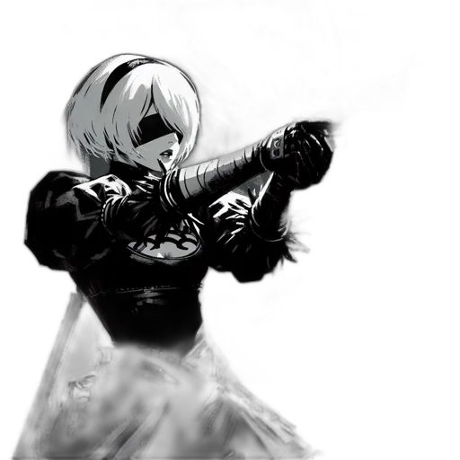 weapon, sword, jacket, staff transparent PNG cut-out