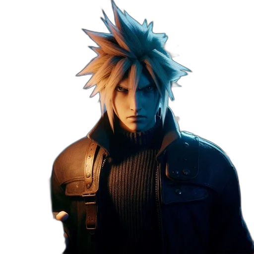 jacket, face, mask, staff transparent PNG cut-out