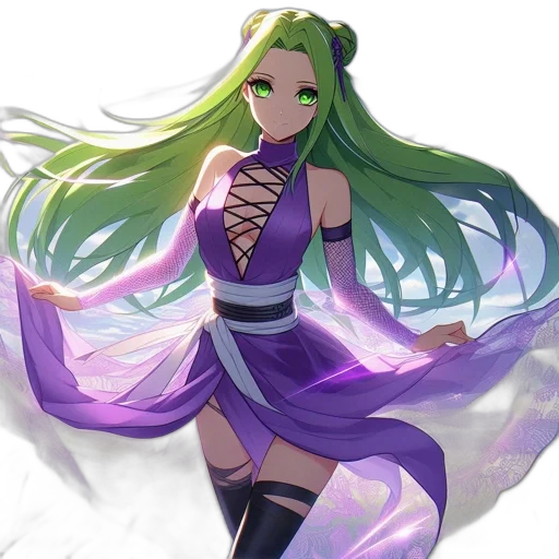 dress, staff, concept art, fantasy art transparent PNG cut-out
