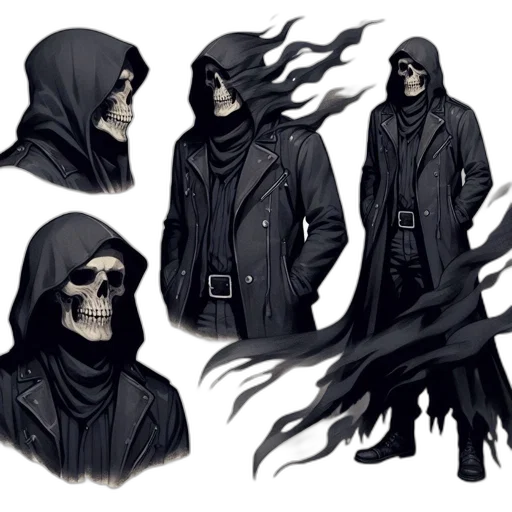 jacket, mask, concept art, comic book art transparent PNG cut-out