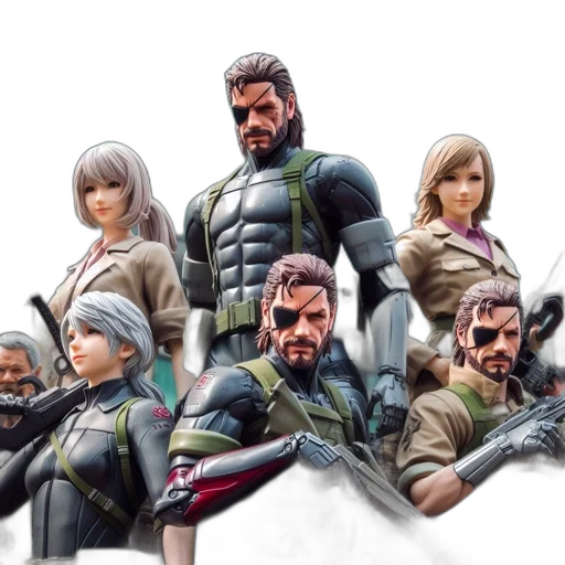 concept art, 3d render, comic book art, pixel art transparent PNG cut-out