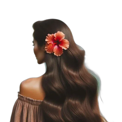hair, crown, dress, flower transparent PNG cut-out