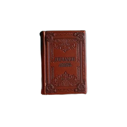 small, brown, leather-bound, book transparent PNG cut-out