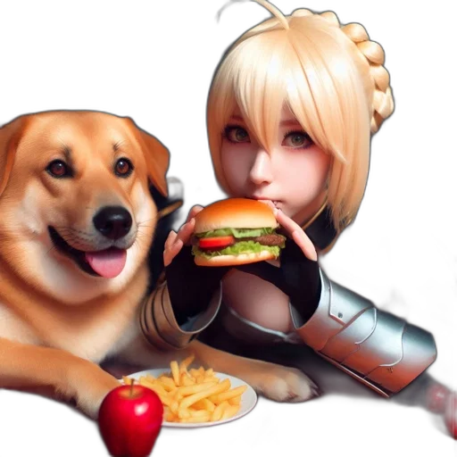 food, animal, photorealistic, anime transparent PNG cut-out