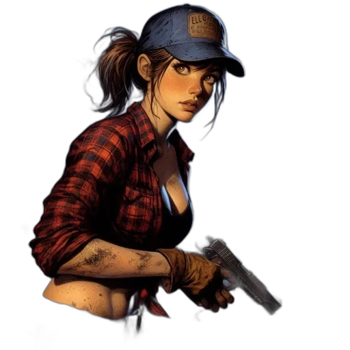 hat, weapon, comic book art, concept art transparent PNG cut-out