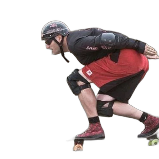 skateboarder, wearing, helmet, knee transparent PNG cut-out
