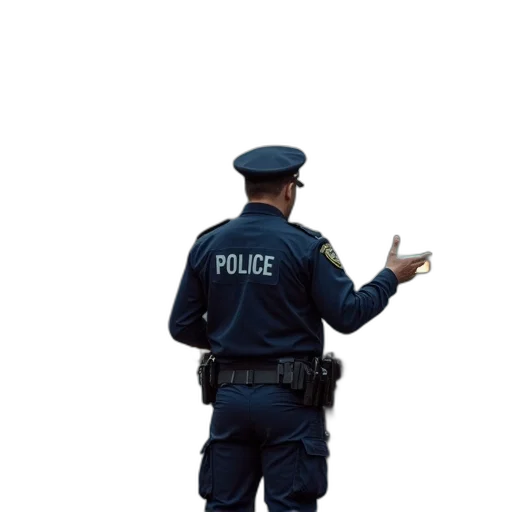 staff, jacket, weapon, hat transparent PNG cut-out