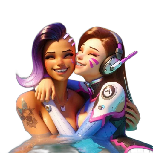 concept art, fantasy art, vaporwave, cartoon transparent PNG cut-out