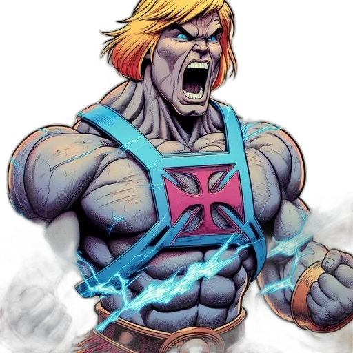comic book art, concept art, fantasy art, cartoon transparent PNG cut-out