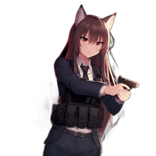 weapon, staff, animal, jacket transparent PNG cut-out