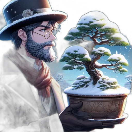 hat, tree, fantasy art, concept art transparent PNG cut-out