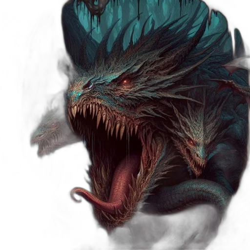 dragon, creature, animal, face transparent PNG cut-out