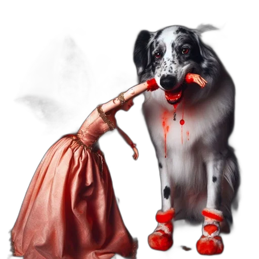 staff, dress, animal, weapon transparent PNG cut-out