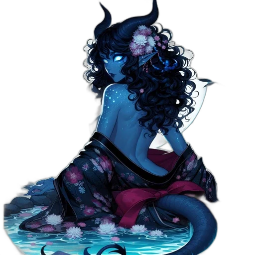 dragon, creature, dress, fantasy art transparent PNG cut-out