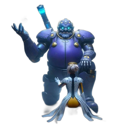 robot, staff, creature, weapon transparent PNG cut-out