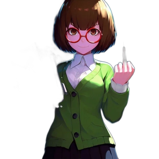 jacket, staff, weapon, creature transparent PNG cut-out