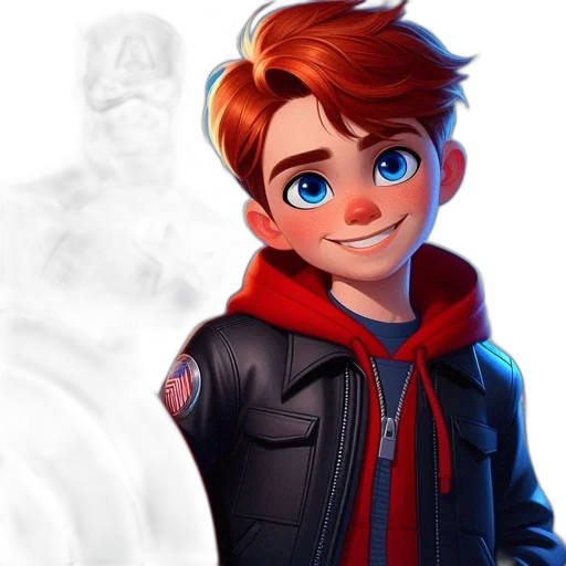 jacket, face, concept art, cartoon transparent PNG cut-out