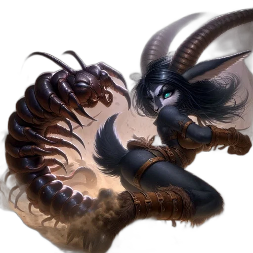 dragon, creature, animal, hair transparent PNG cut-out