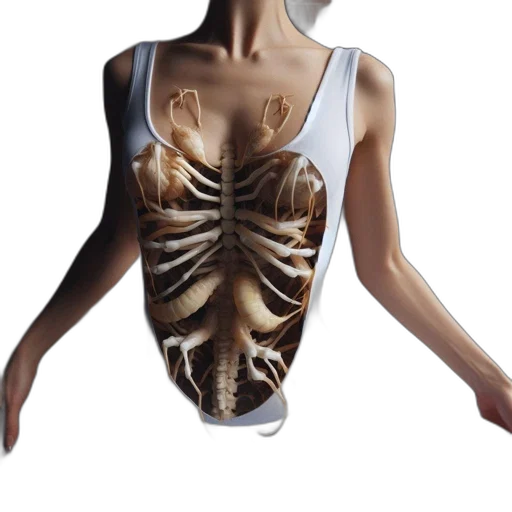 dress, jacket, jewelry, 3d render transparent PNG cut-out